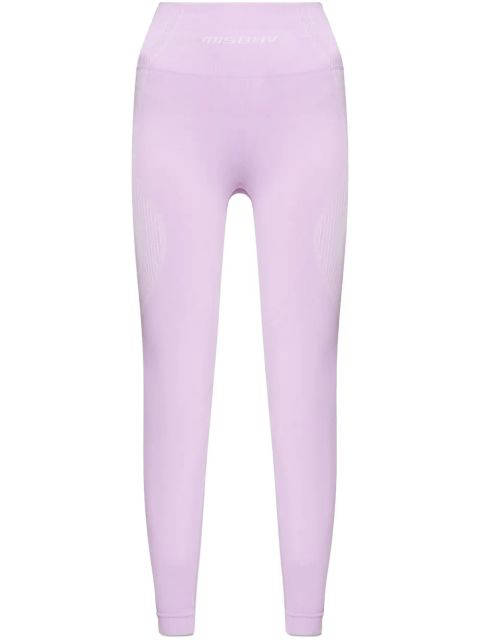 MISBHV logo-print leggings - Purple
