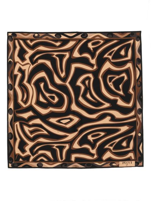 PUCCI abstract-pattern scarf - Black - zdjęcie produktu nr 1