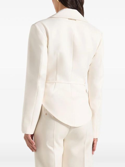 Manière De Voir Yuna plunge belted blazer - Neutrals