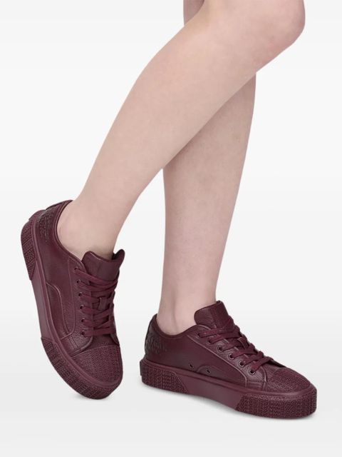 Marc Jacobs embossed-logo platform sneakers - Purple