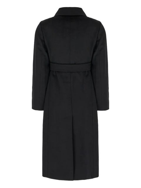 Max Mara belted wool double-breasted coat - Black