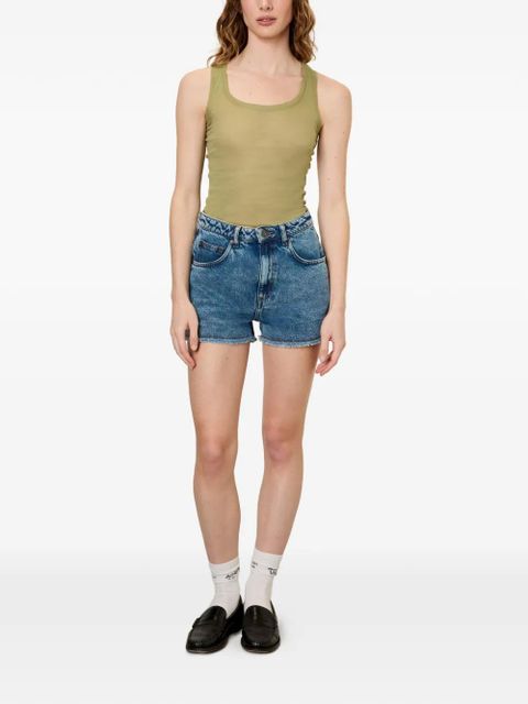 American Vintage Joybird frayed shorts - Blue