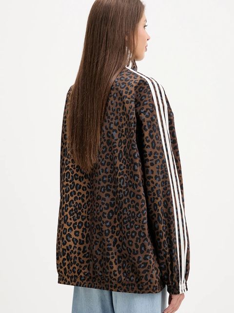 adidas Originals bluza damska kolor brązowy wzorzysta JW7301 - zdjęcie produktu nr 2