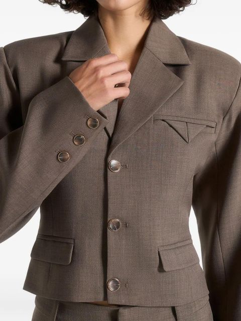 Manière De Voir Prisca cropped blazer - Brown