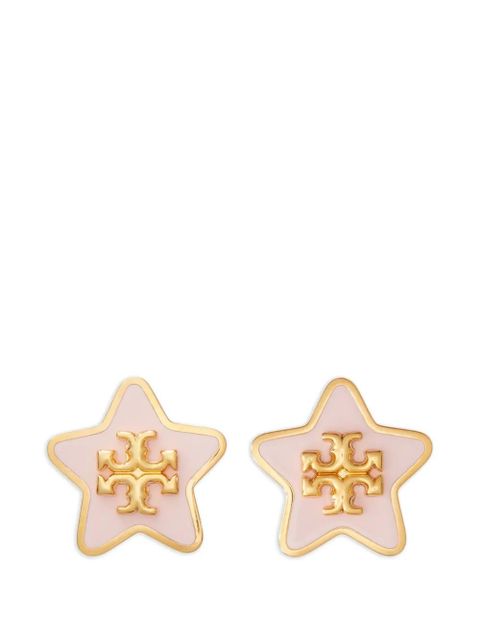 Tory Burch Forget Me Not enamel stud earrings - Gold - zdjęcie produktu nr 1