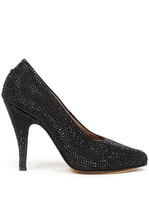 Maison Margiela 110mm Tabi rhinestone-embellished pumps - Black - zdjęcie produktu nr 1