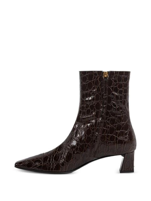 Giuseppe Zanotti Brenda crocodile-effect boots - Brown