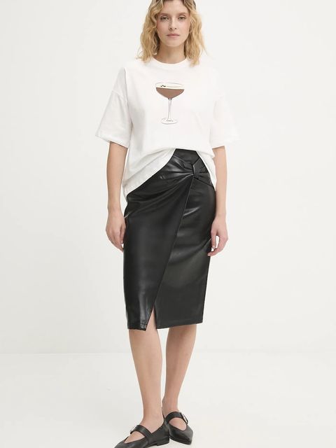 Never Fully Dressed t-shirt bawełniany damski kolor biały NFDTO1928