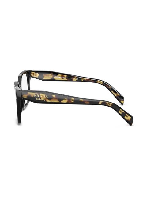 Prada Eyewear square-frame glasses - Black - zdjęcie produktu nr 2