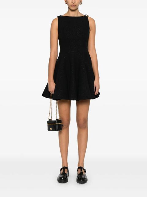 Maje flared mini dress - Black