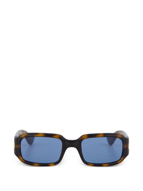 Valentino Garavani V-logo rectangle-frame sunglasses - Brown - zdjęcie produktu nr 1