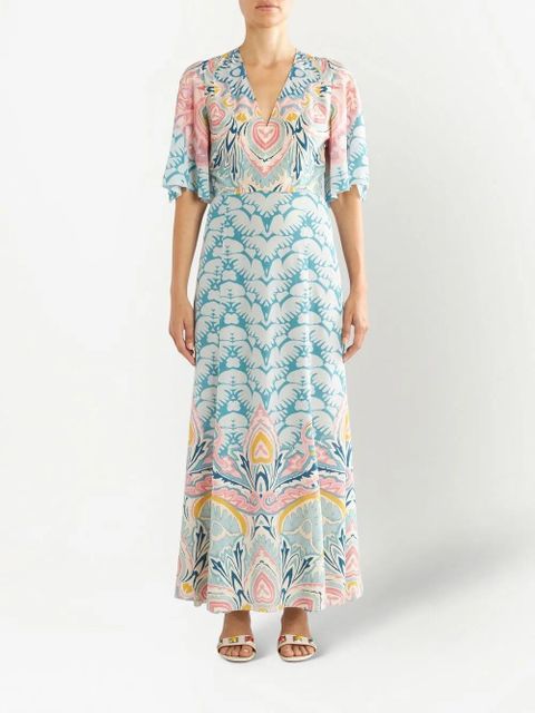 ETRO paisley-pattern maxi dress - Blue - zdjęcie produktu nr 2