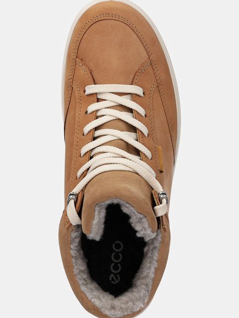 Ecco sneakersy nubukowe Soft 7 Tred Warm Gtx damskie kolor brązowy 450493-01291