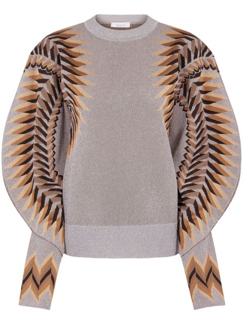 Rabanne jacquard sweater - Grey - zdjęcie produktu nr 1