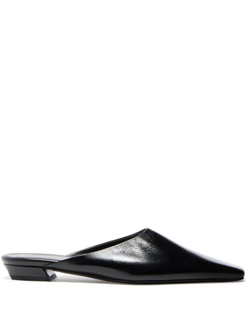 Proenza Schouler Trap leather slides - Black - zdjęcie produktu nr 1