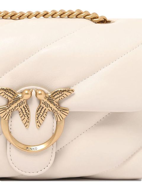 PINKO leather crossbody bag - White