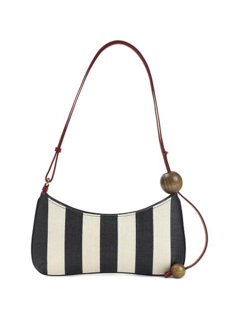 Jacquemus The Bisou Perle striped shoulder bag - Black - zdjęcie produktu nr 2