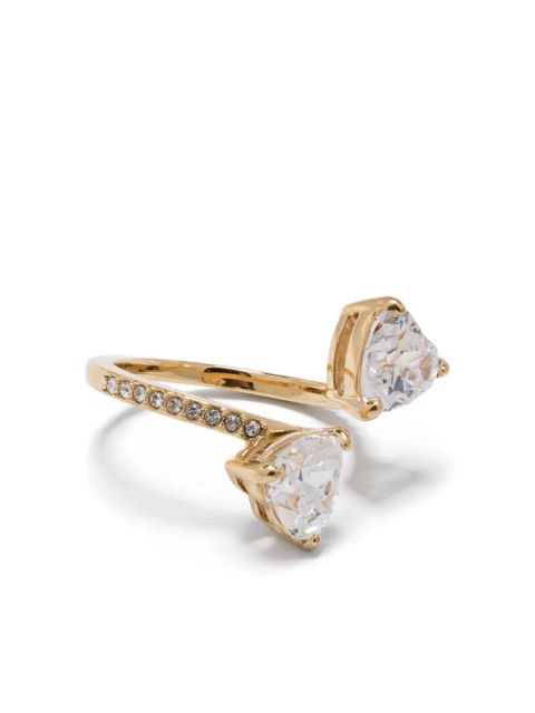 Swarovski crystal-embellishment ring - Gold - zdjęcie produktu nr 1