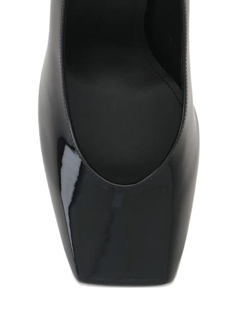 Givenchy 94mm patent-leather square-toe heeled pumps - Black