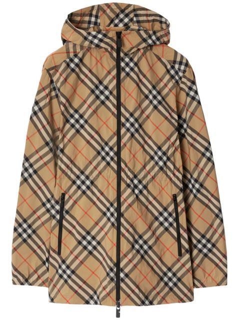 Burberry Nova Check hooded coat - Neutrals - zdjęcie produktu nr 1