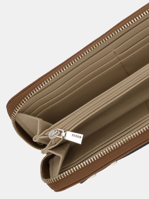 Guess portfel GREGORIA damski kolor brązowy SWBG85 46146