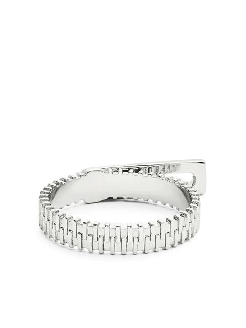 Marc Jacobs The J Marc Zipper ring - Silver
