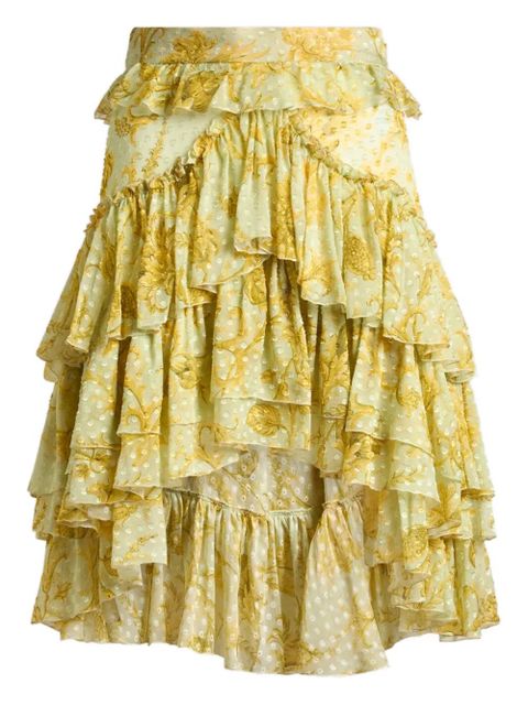 ETRO dotted floral-motif mini skirt - Yellow - zdjęcie produktu nr 1