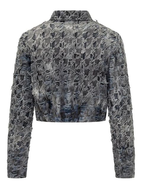 Diesel frayed denim jacket - Black - zdjęcie produktu nr 2