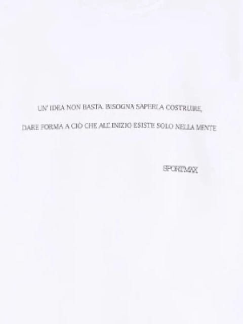 Sportmax Spdquiete print short-sleeve T-shirt - White - zdjęcie produktu nr 2