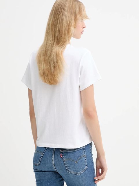 Levi's t-shirt bawełniany damski kolor biały A2226