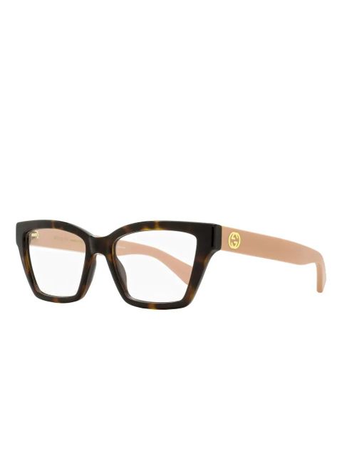 Gucci Eyewear squared-frame glasses - Brown