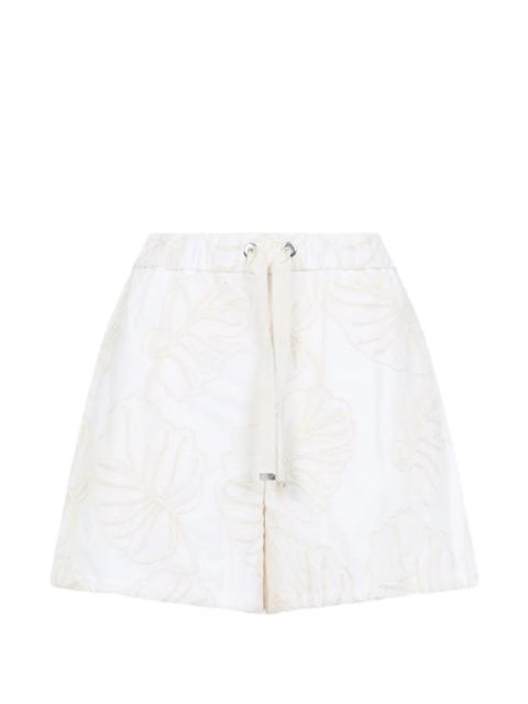 Moncler floral drawstring shorts - Neutrals - zdjęcie produktu nr 1
