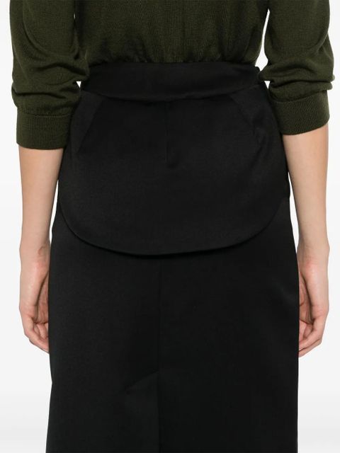 Simone Rocha flap-detail midi skirt - Black