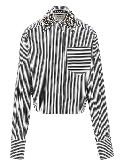 Sportmax striped embellished shirt - White - zdjęcie produktu nr 1
