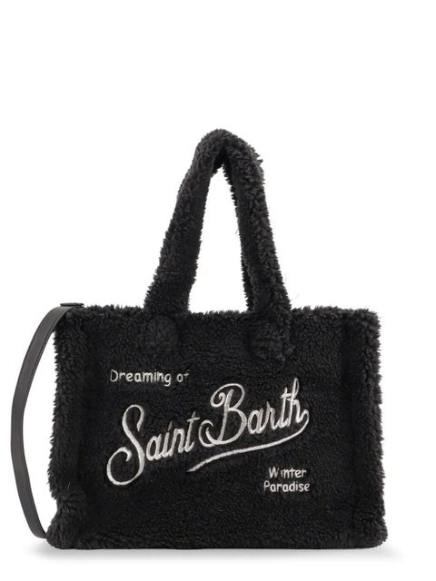 MC2 Saint Barth Colette teddy-embroidered shoulder bag - Black - zdjęcie produktu nr 2