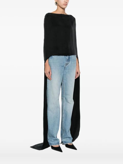 Magda Butrym boat-neck top - Black