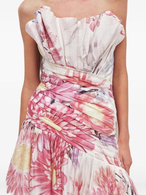 Aje Reflector floral-print maxi dress - White