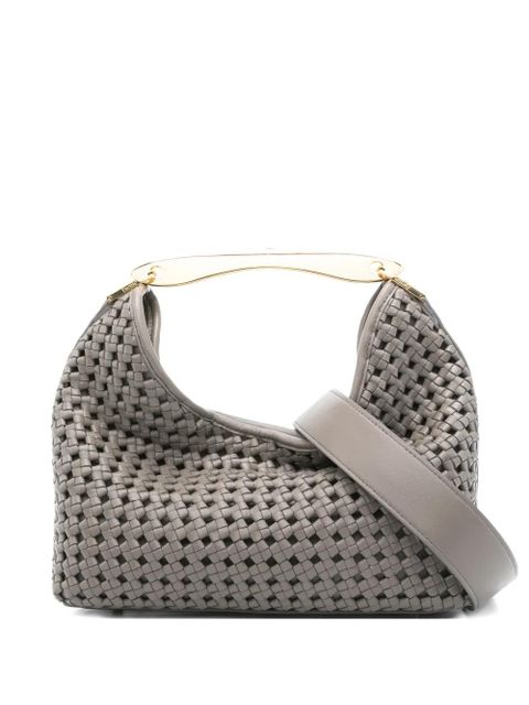 Elleme Boomerang woven leather top-handle tote bag - Grey - zdjęcie produktu nr 1