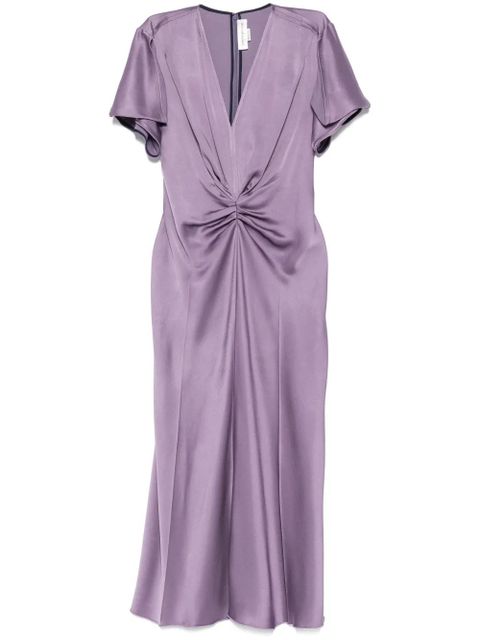 Victoria Beckham satin maxi dress - Purple - zdjęcie produktu nr 1