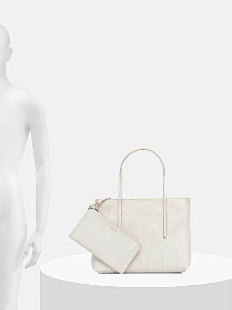 Calvin Klein torebka kolor beżowy LV04F3267G