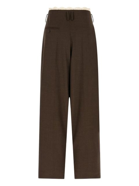 Magda Butrym waistband-detail trousers - Brown - zdjęcie produktu nr 2