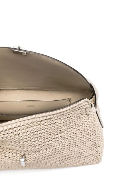 TOTEME Twist-lock fastening leather tote bag - Neutrals