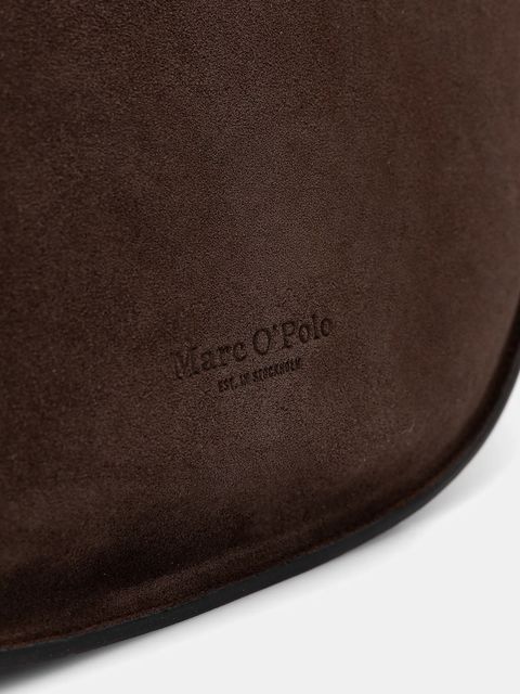 Marc O'Polo torebka zamszowa kolor brązowy 5000009151