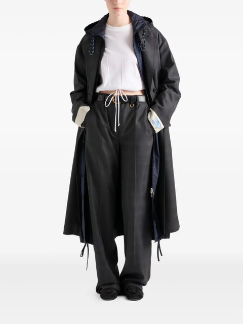 Prada pleated belted trousers - Grey