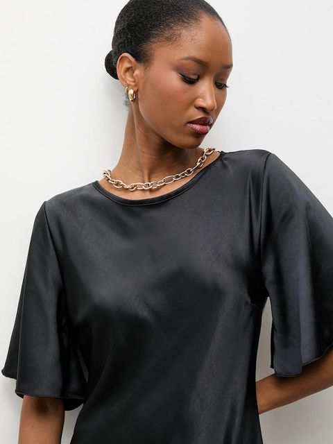 Answear.LAB sukienka kolor czarny maxi rozkloszowana - zdjęcie produktu nr 2