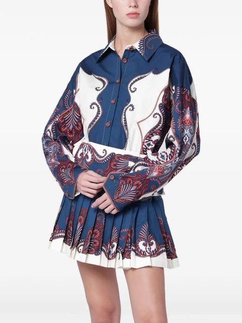 FARM Rio Arabesque long sleeve shirt - Blue - zdjęcie produktu nr 1