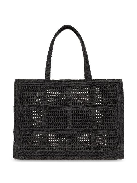 Tory Burch large Ella crochet tote bag - Black