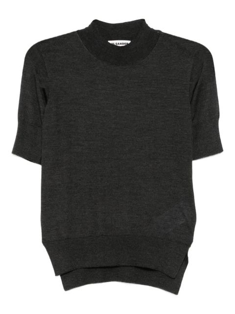 Jil Sander crew-neck top - Grey - zdjęcie produktu nr 1