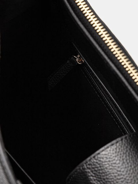 BOSS torebka skórzana kolor czarny 50547714