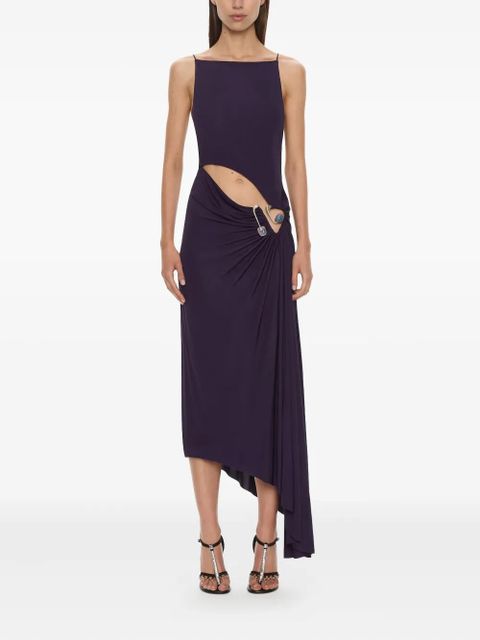 Christopher Esber Veer spiral crystal tank asymmetric dress - Purple - zdjęcie produktu nr 2